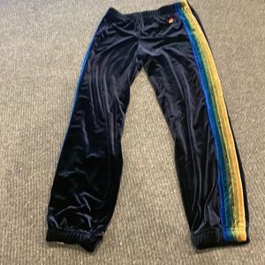 Kids Aviator Nation velvet sweatpants size 14
